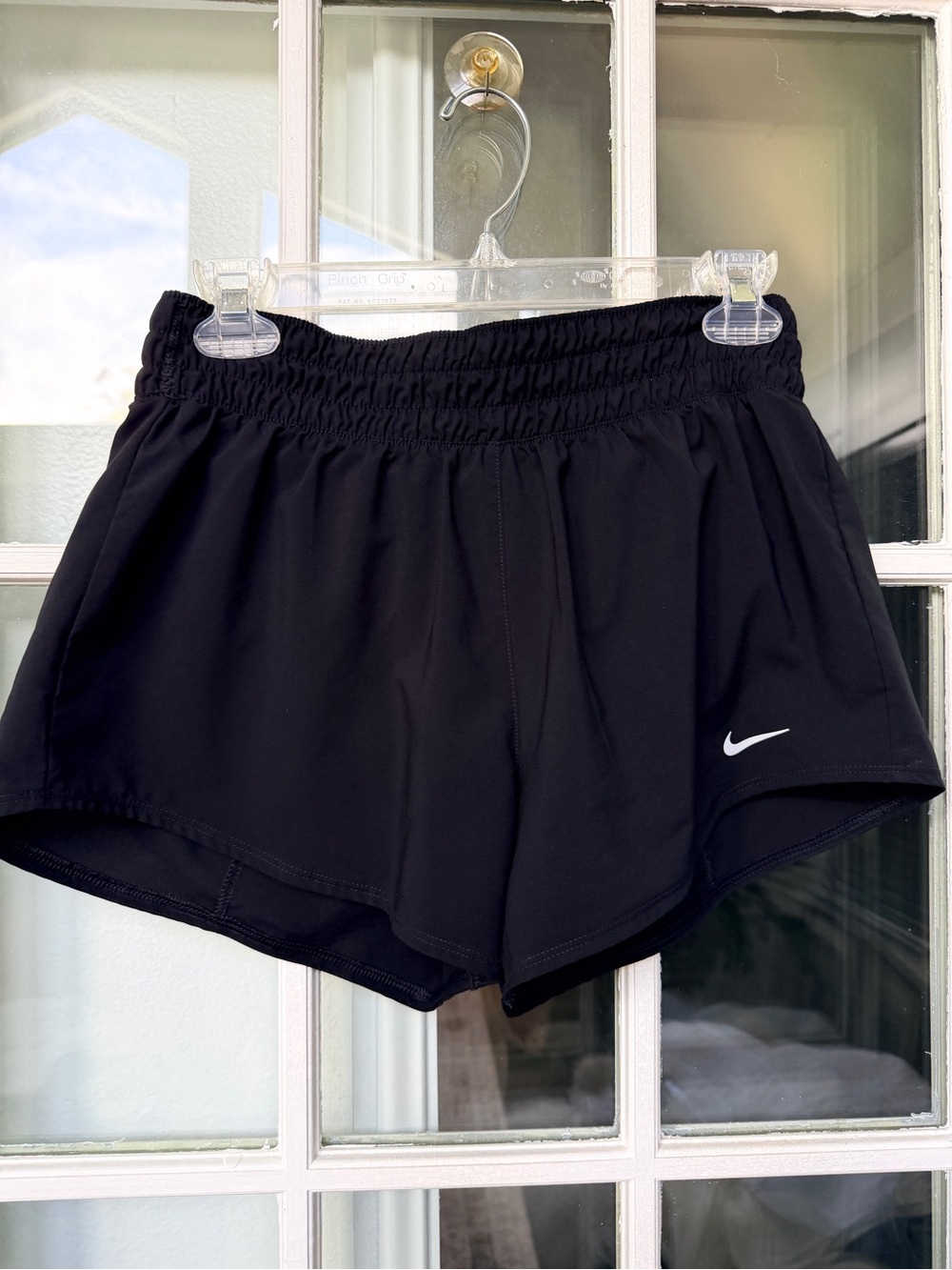 Nike Black Women's Athletic Running Shorts with Swoosh
